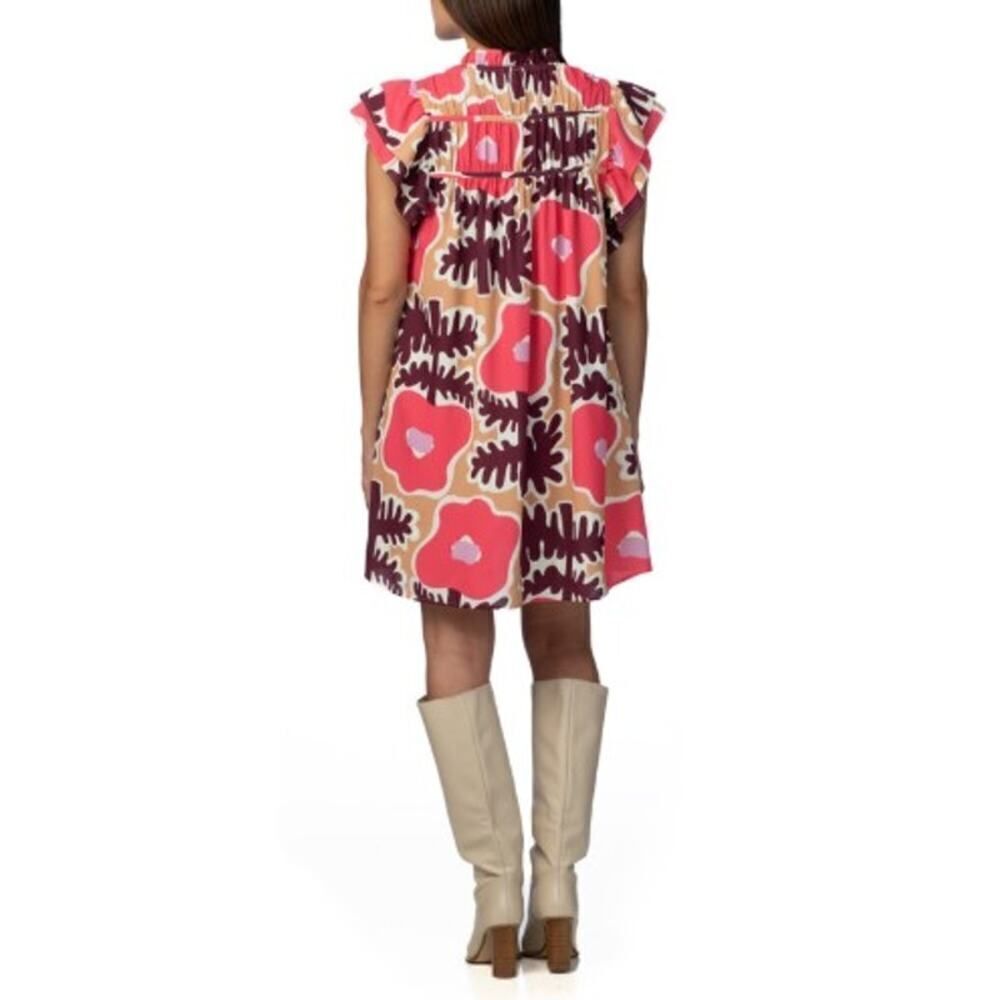 Crosby by Mollie Burch Bradley Mini Dress in Mod Poppy NWT Sz. S - Picture 2 of 7